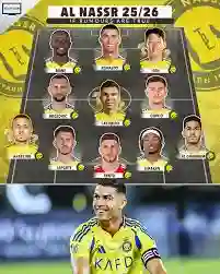 تسريبات تكشف عن تشكيلة النصر الاساسية والاحتياطية للموسم الجديد 